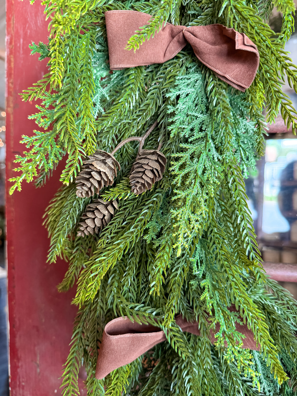 Velvet & Vine Cascading Wreath