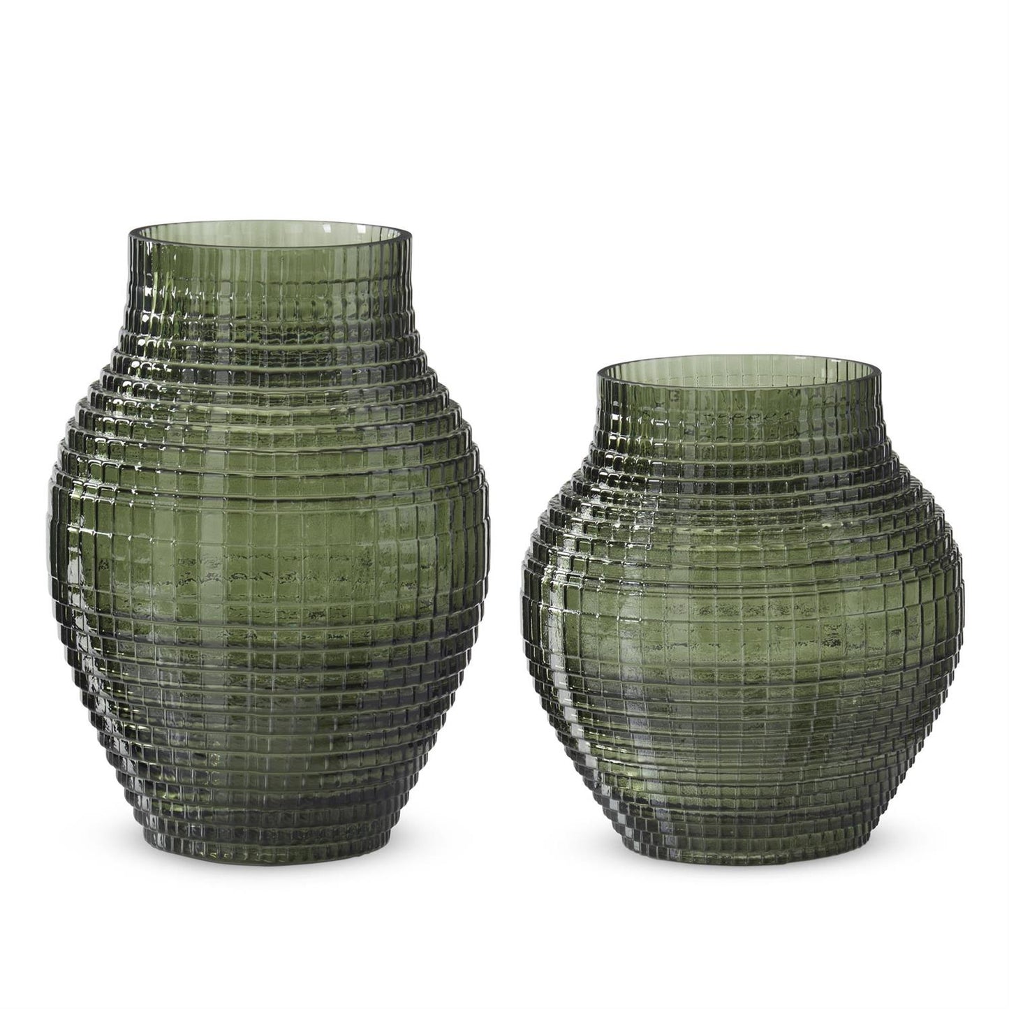 Honeycomb Pressed Glass Vase (Assorted)