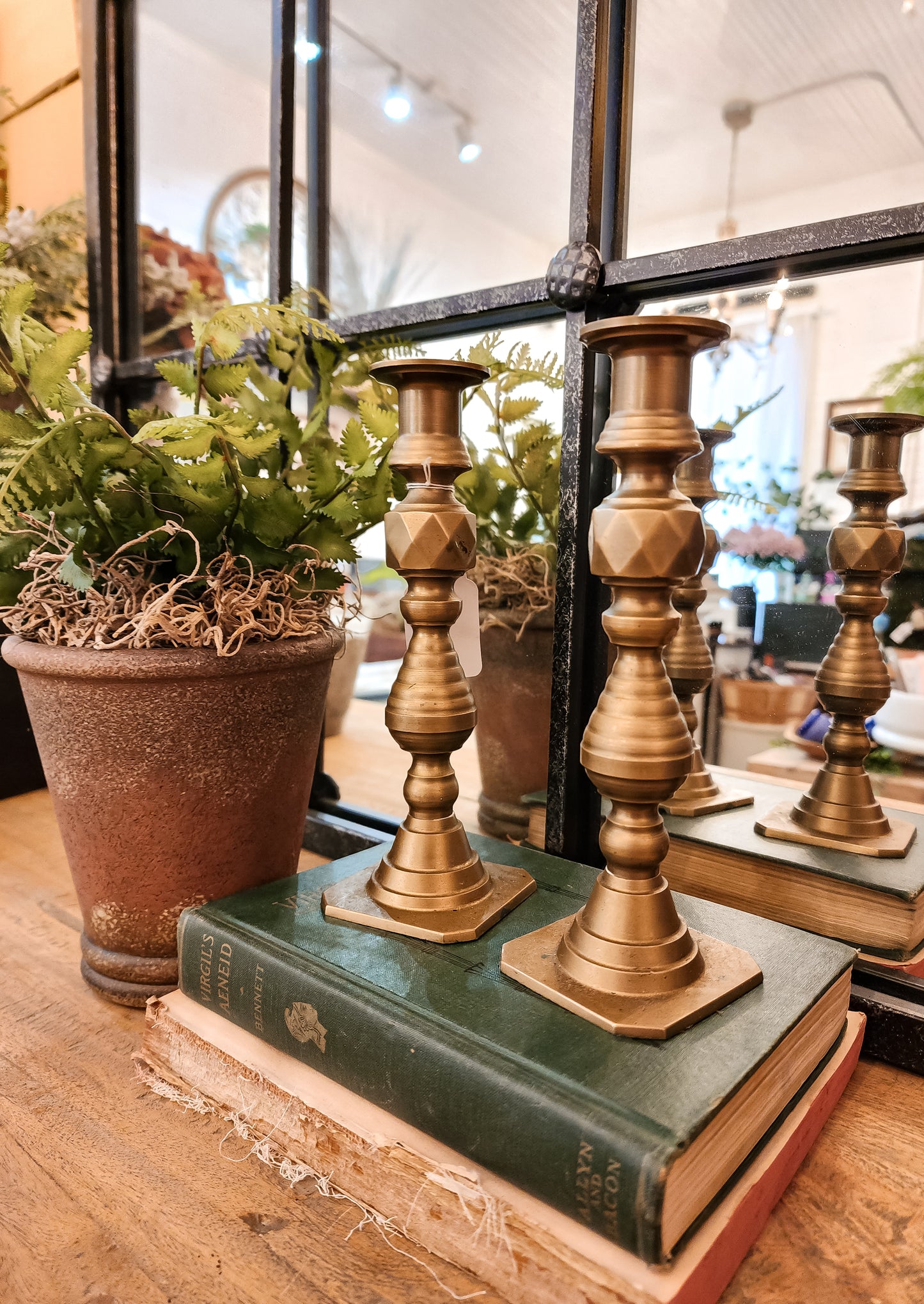 Brass Candle Sticks With Design