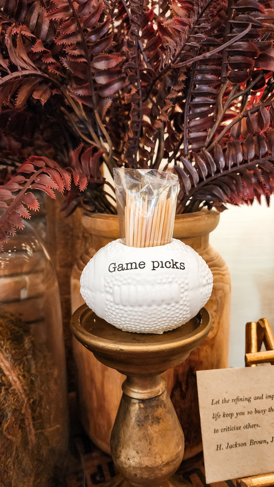 Game Day Toothpick Holder