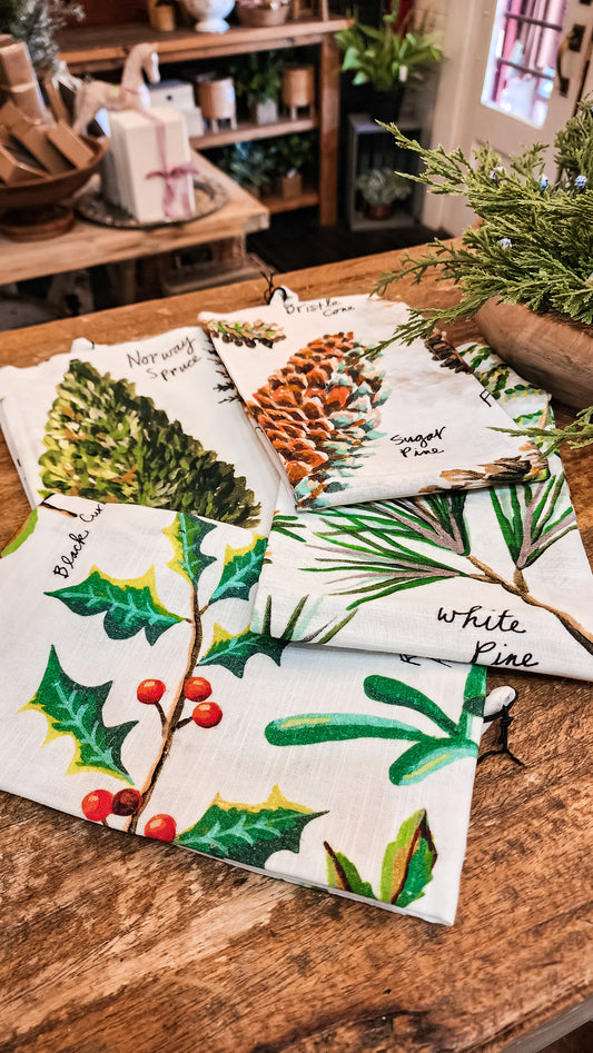 Evergreen Dish Towels