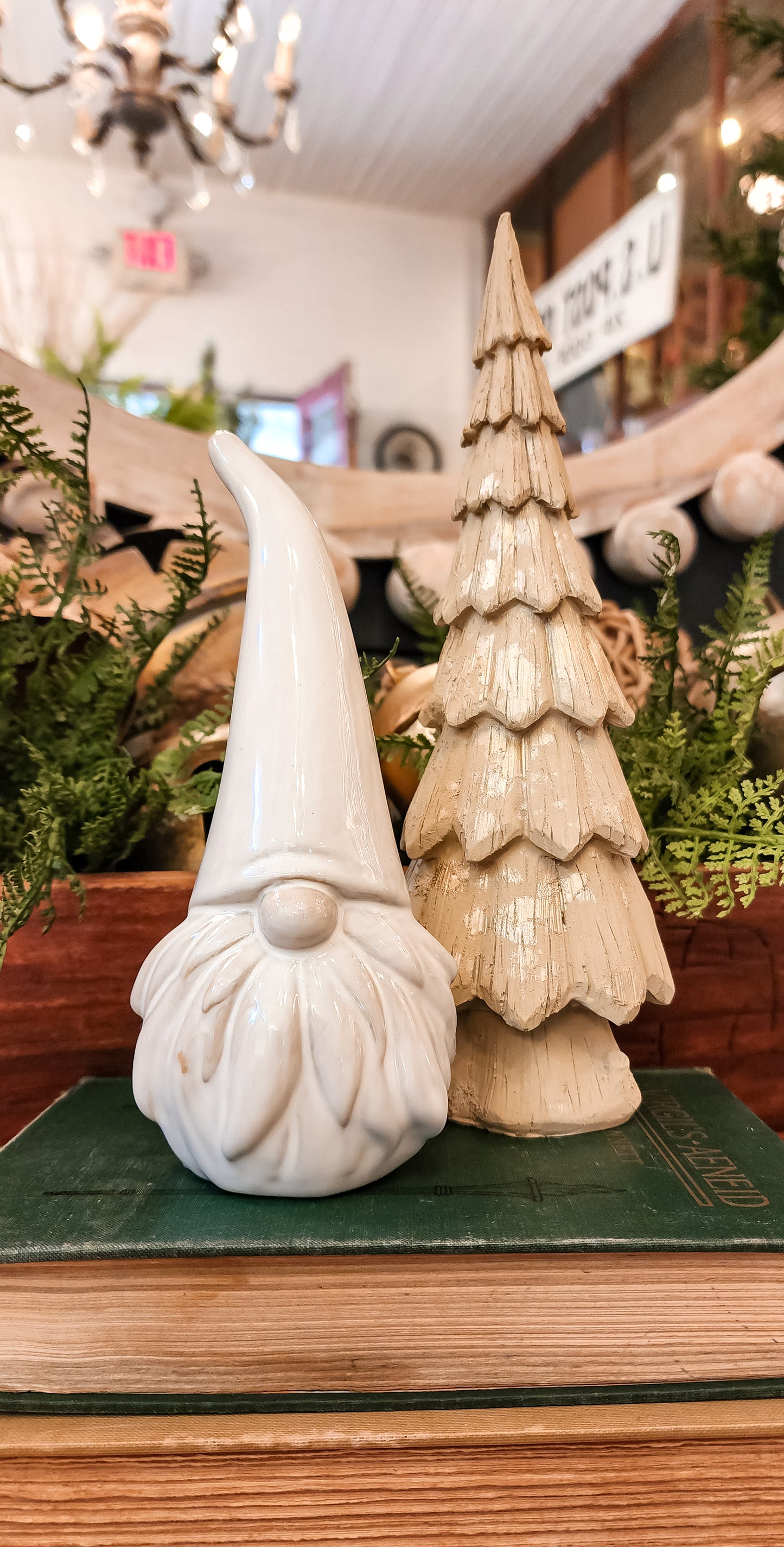 Stoneware White Gnome Friend