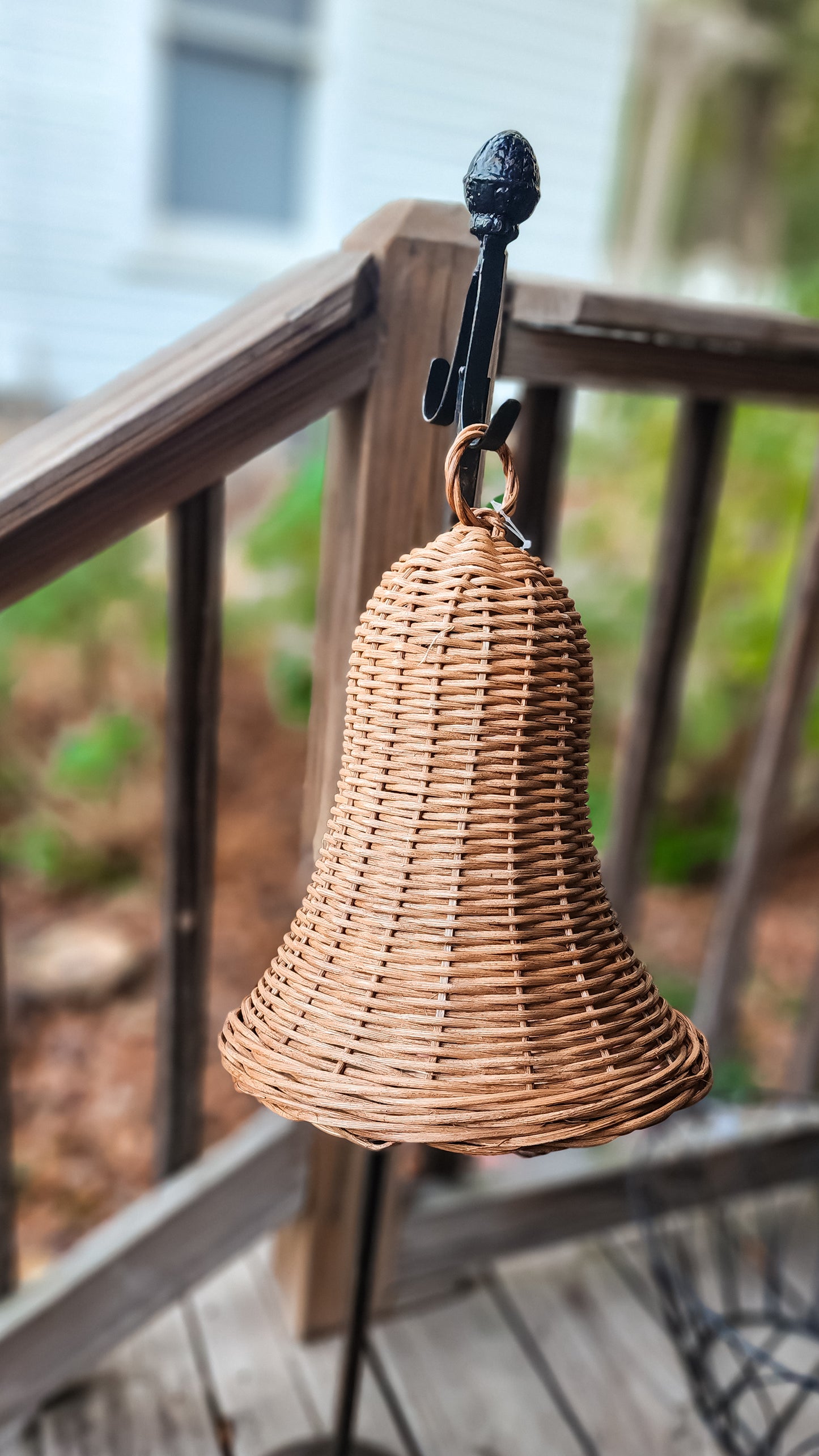 Natural Brown Wicker Bell