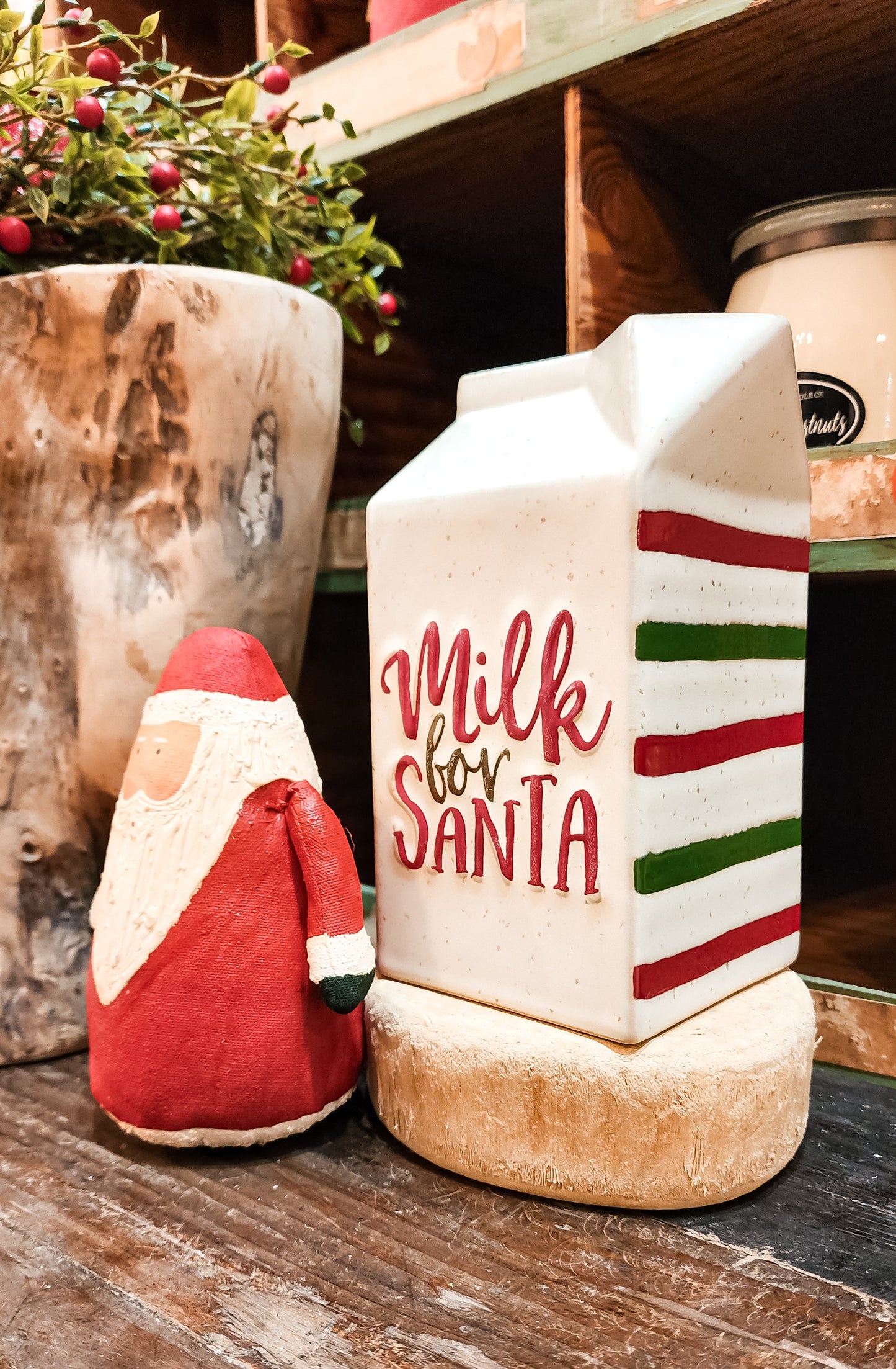 Santa Face On Milk Carton