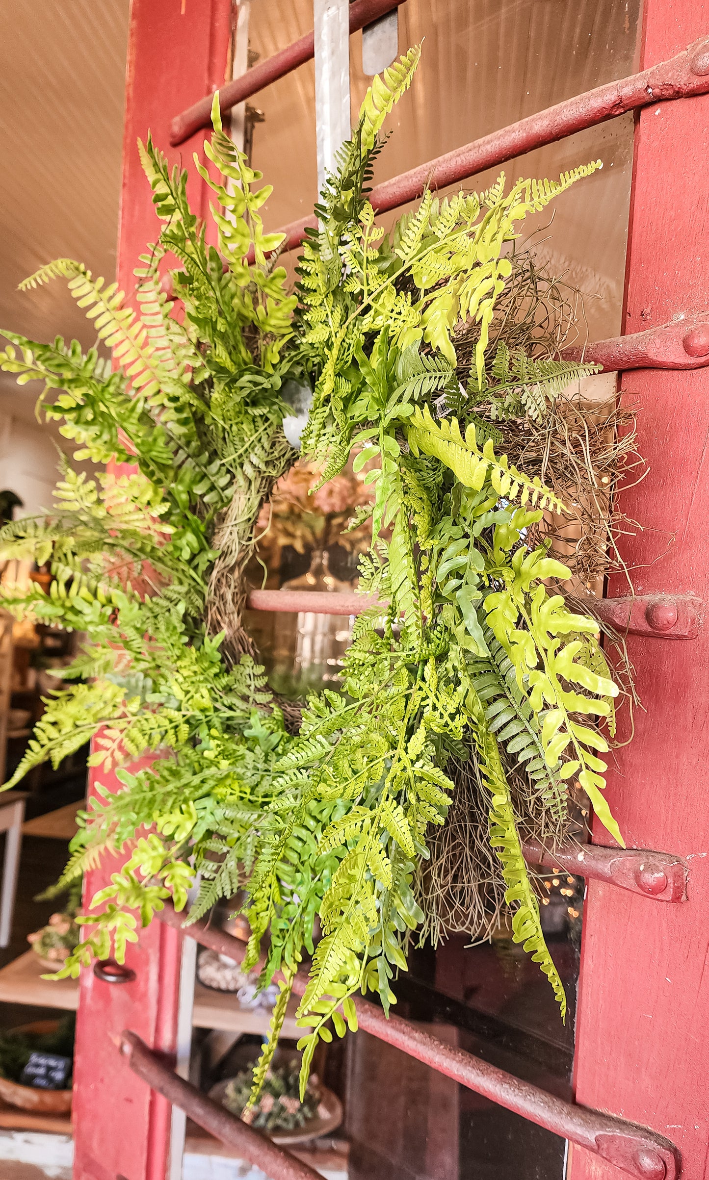 Real Touch Fern Wreath