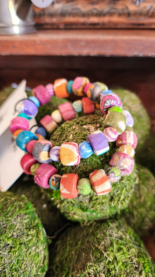 Colorful Sari Bracelet