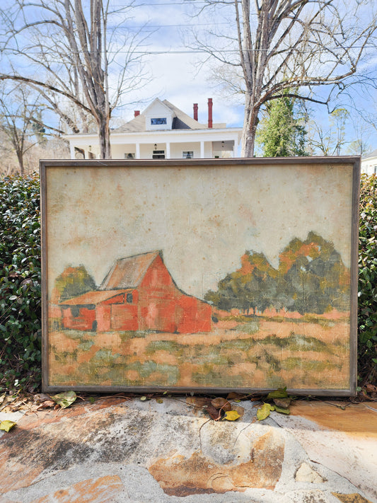 Barn Print with Wood Frame [NO SHIPPING]