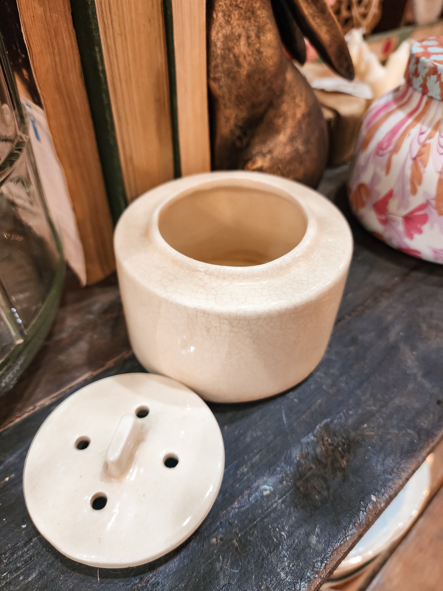 Vintage Ceramic Potpourri Pot