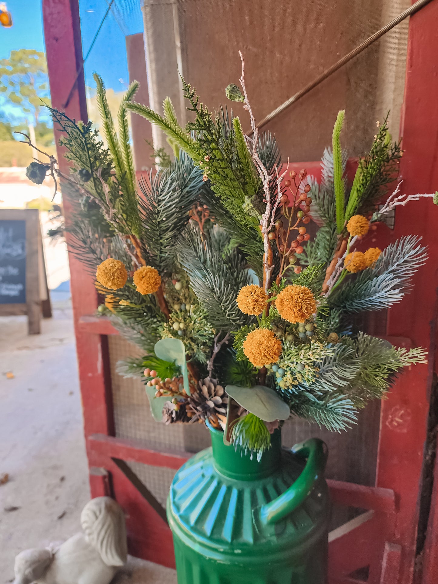 Colorful Poppy Christmas Stem