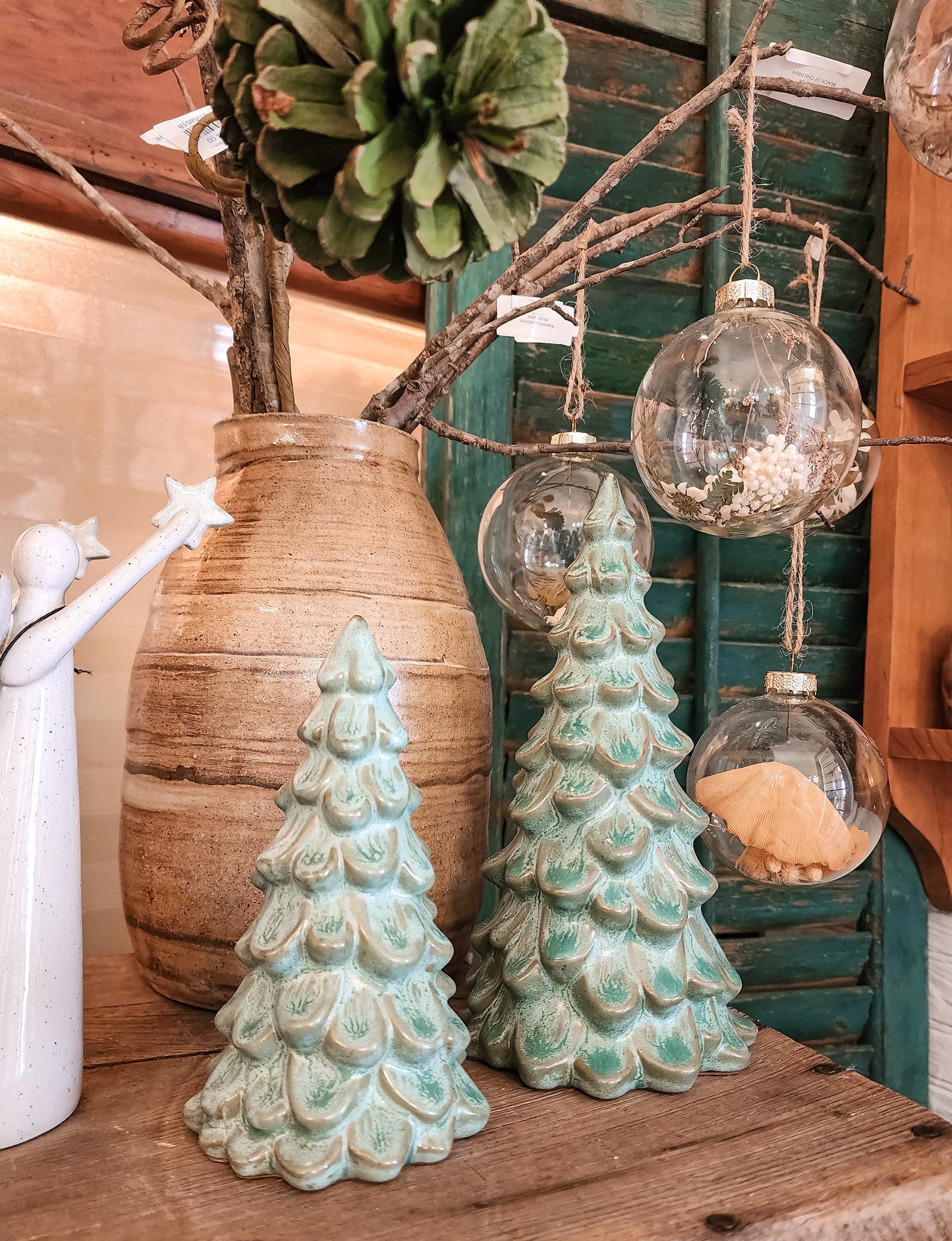 Winter Wonderland Stoneware Trees (Assorted Size)