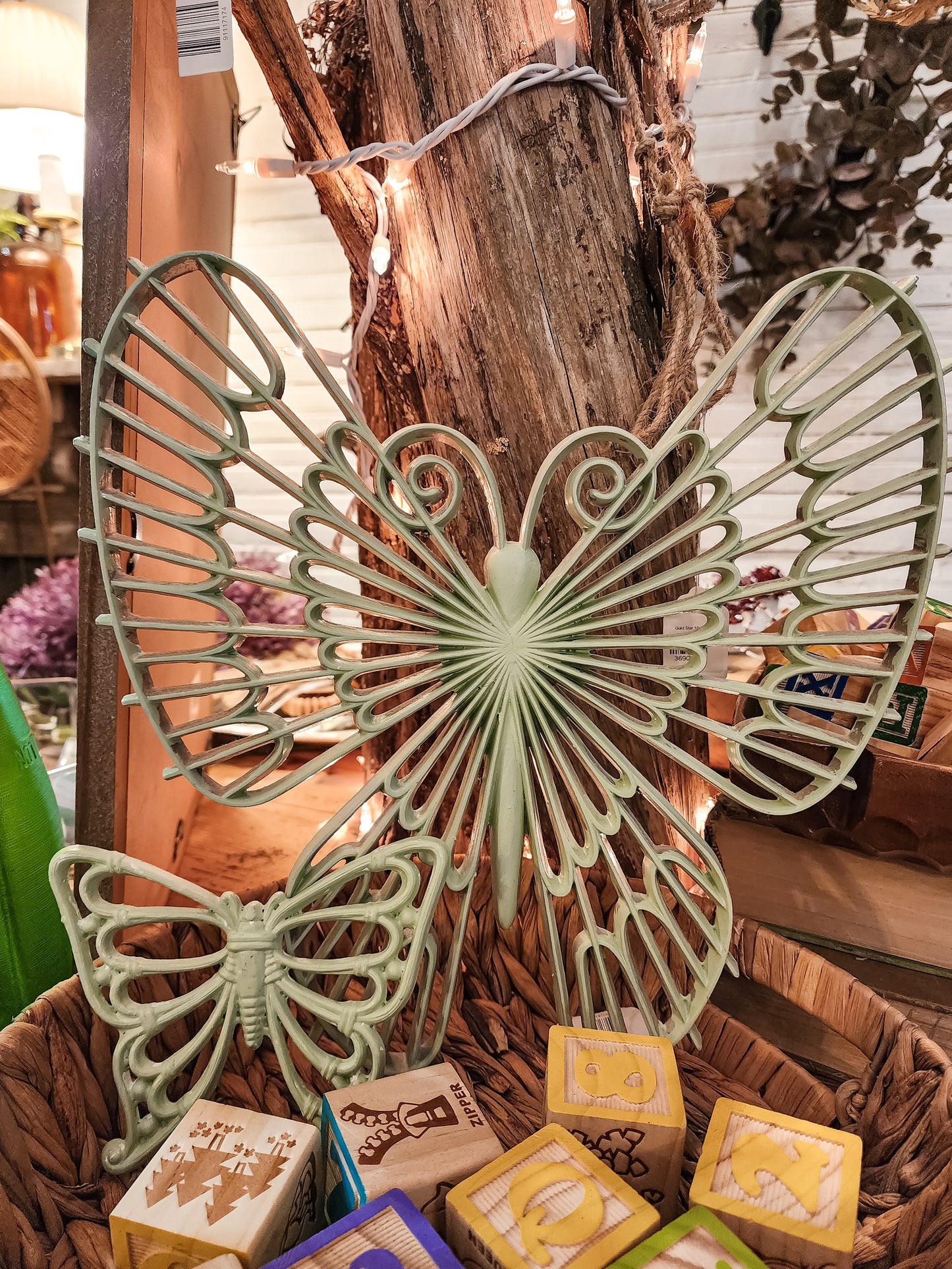 Set of Two Butterfly Wall Decor