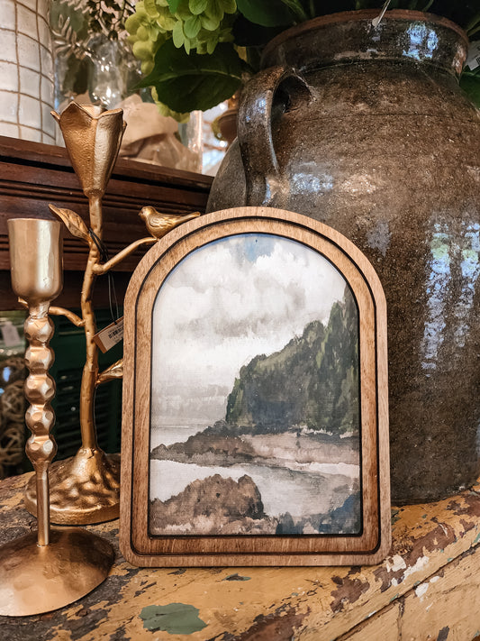 Arch Top Summer Coast Framed Art