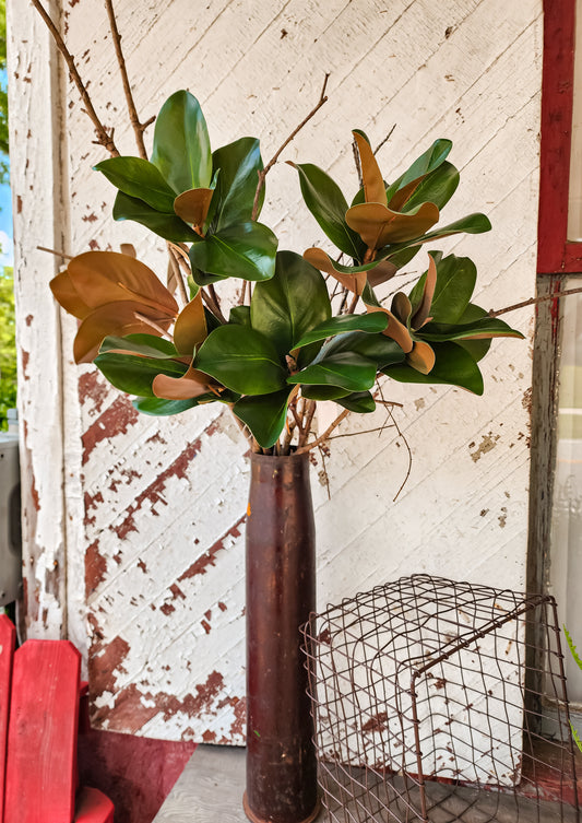 41" Magnolia Leaf Branch (Real Touch)
