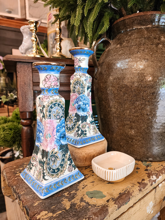 Vintage Pair of Candle Sticks