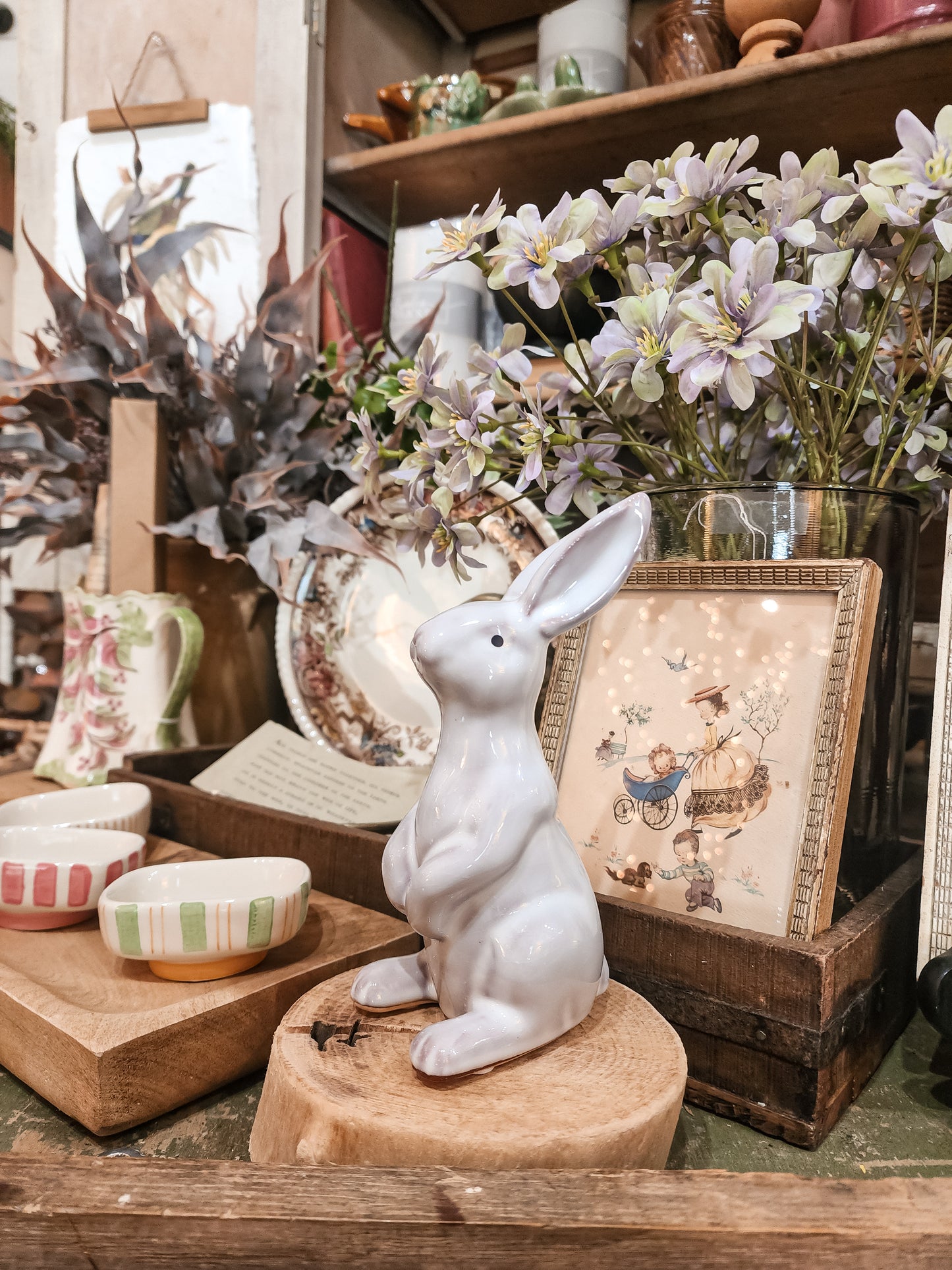 Darcy White Ceramic Bunny