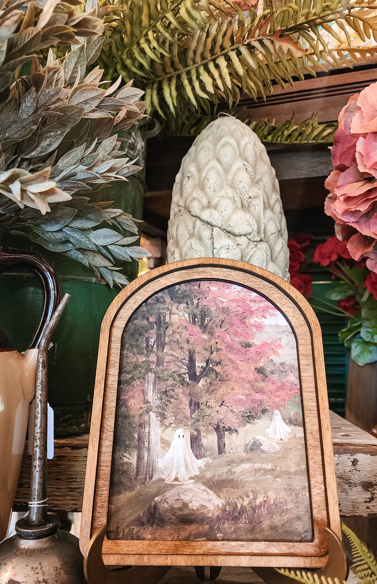 Arch Top Forest Ghosts Framed Art
