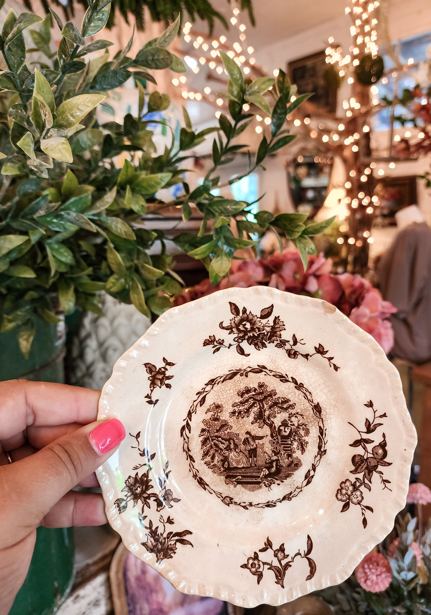 Mason's "Watteau" Saucers (Set of 2)