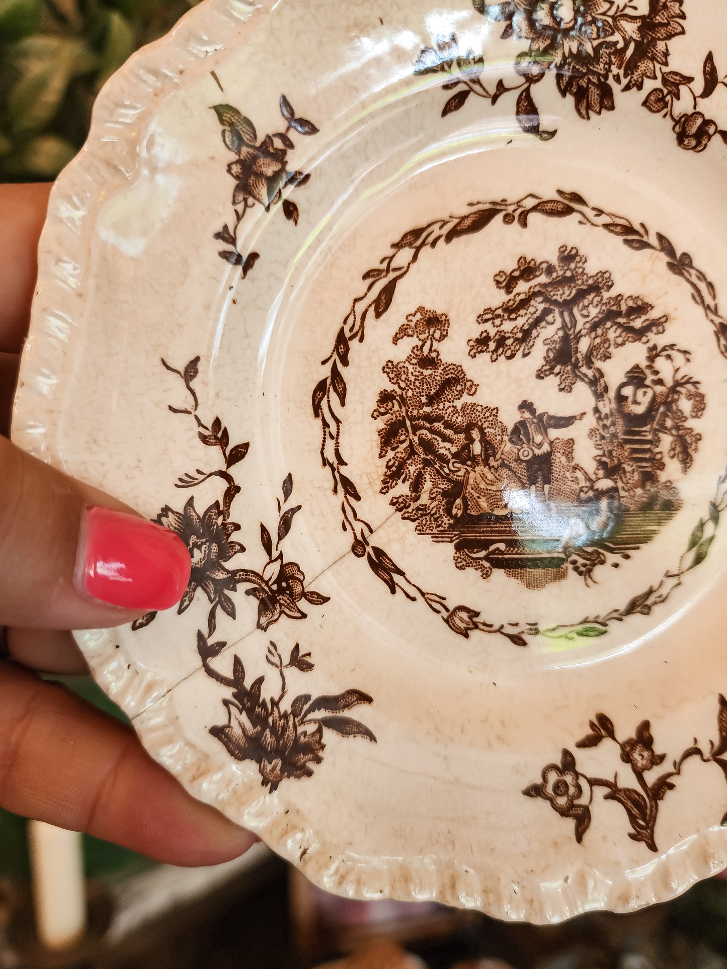 Mason's "Watteau" Saucers (Set of 2)