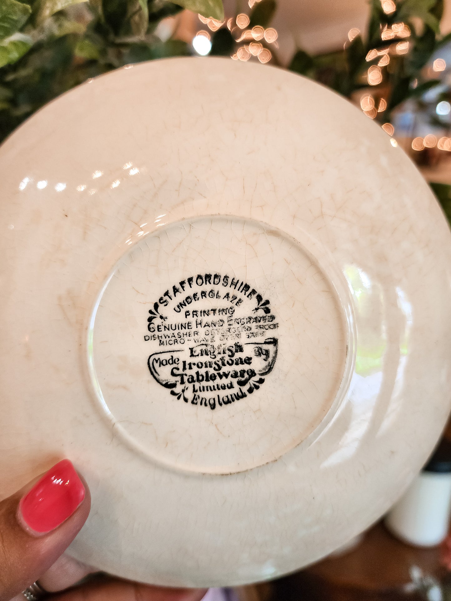 English Ironstone Saucer