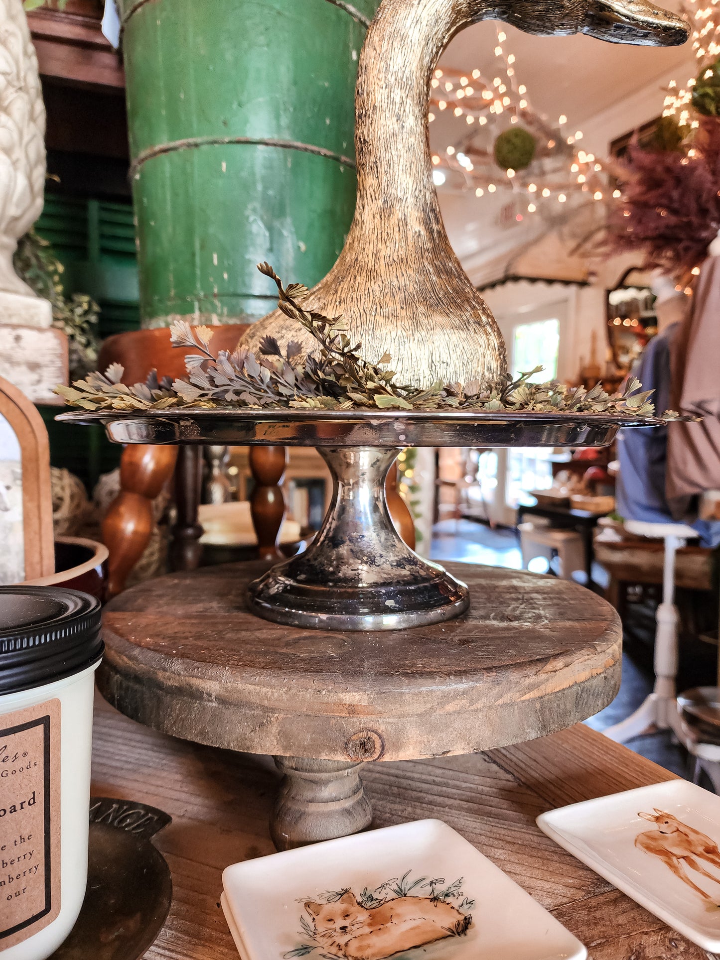 Silver Pedestal Tray