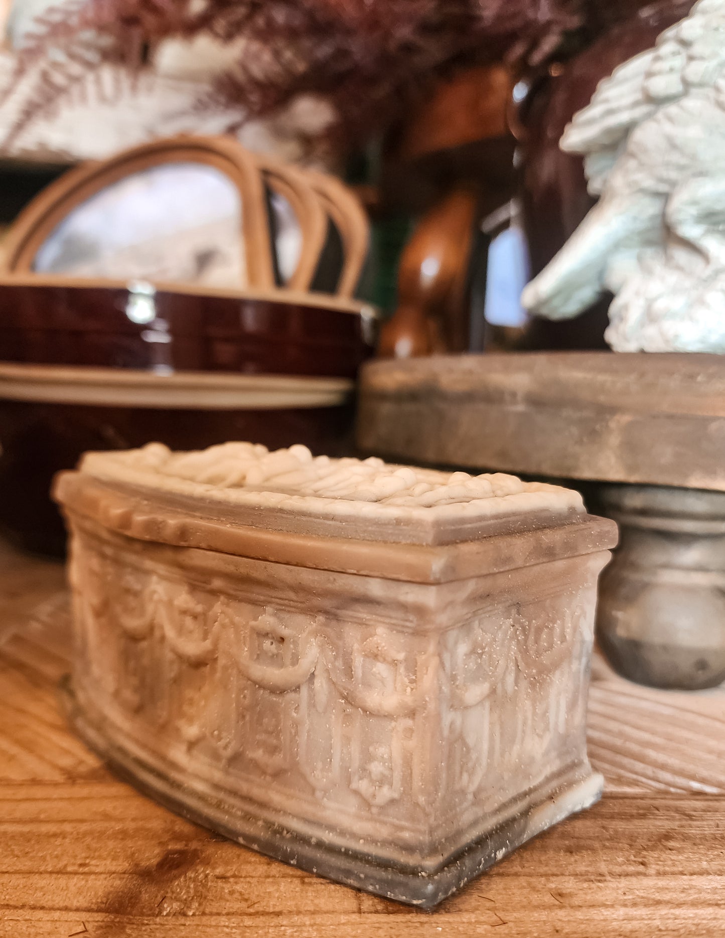 Incolay Stone Jewelry Box