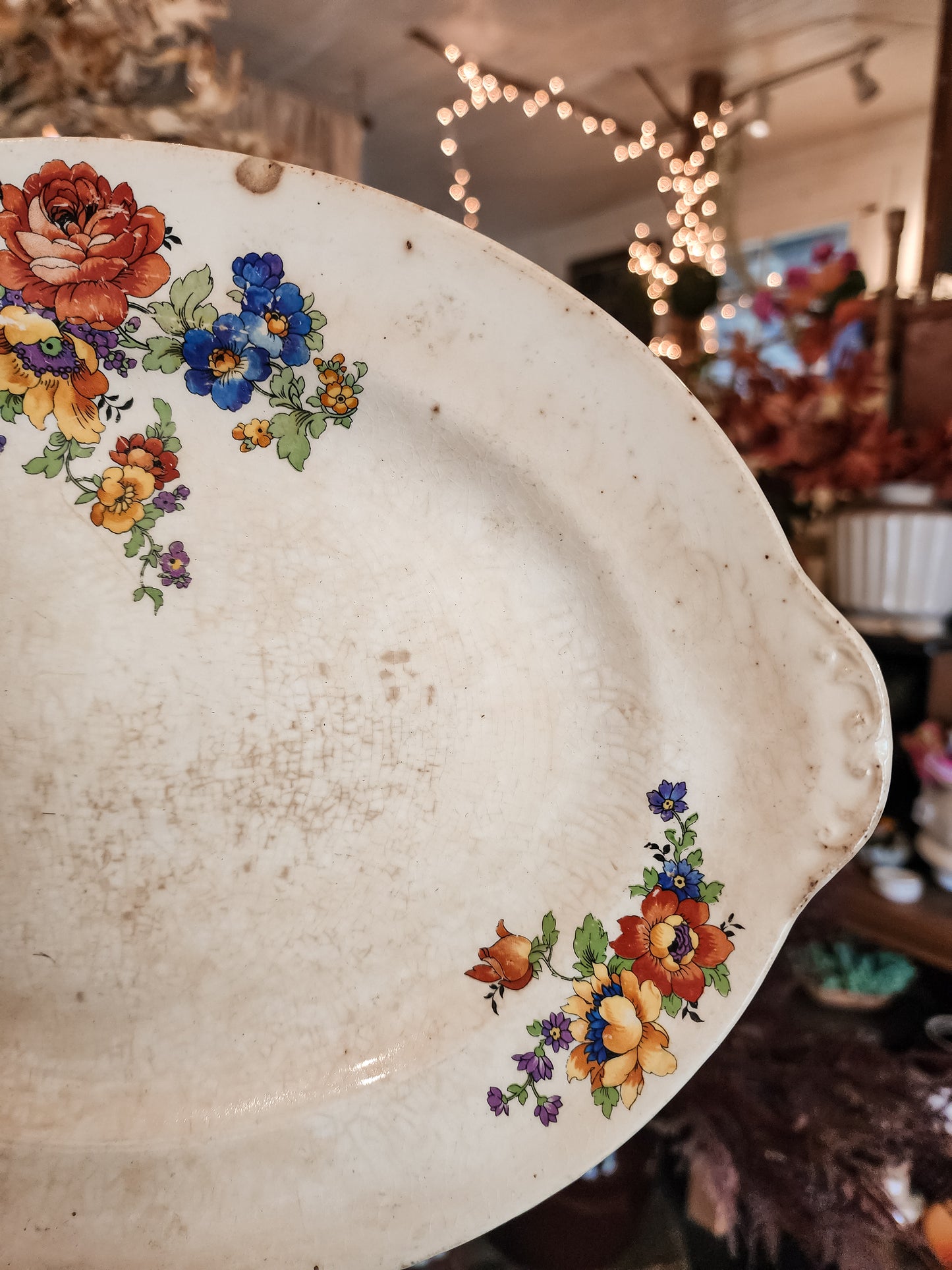 Floral Oval Platter