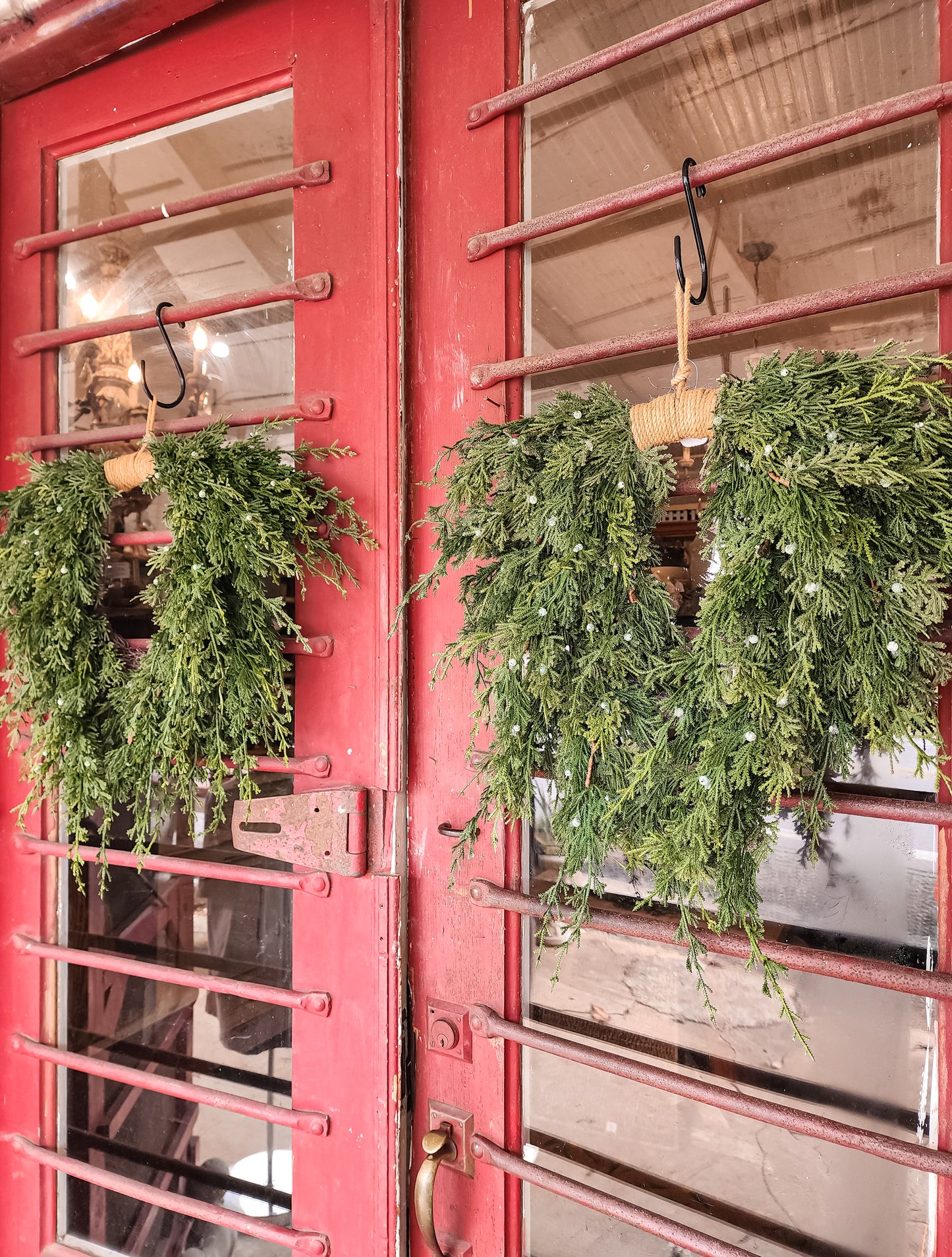 Juniper Berry Draping Wreath  | Real Touch