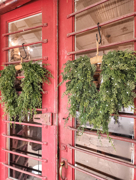 Juniper Berry Draping Wreath  | Real Touch