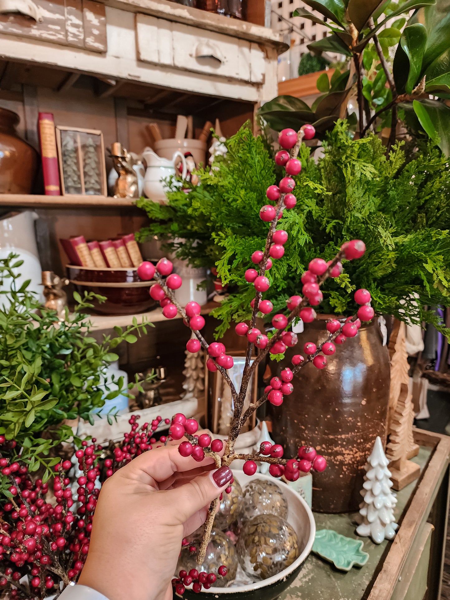 Cranberry Twig Pick