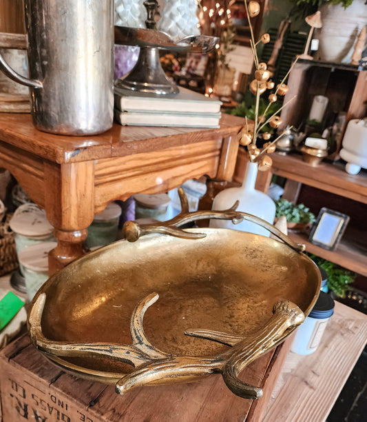 Antler Handle Oval Tray