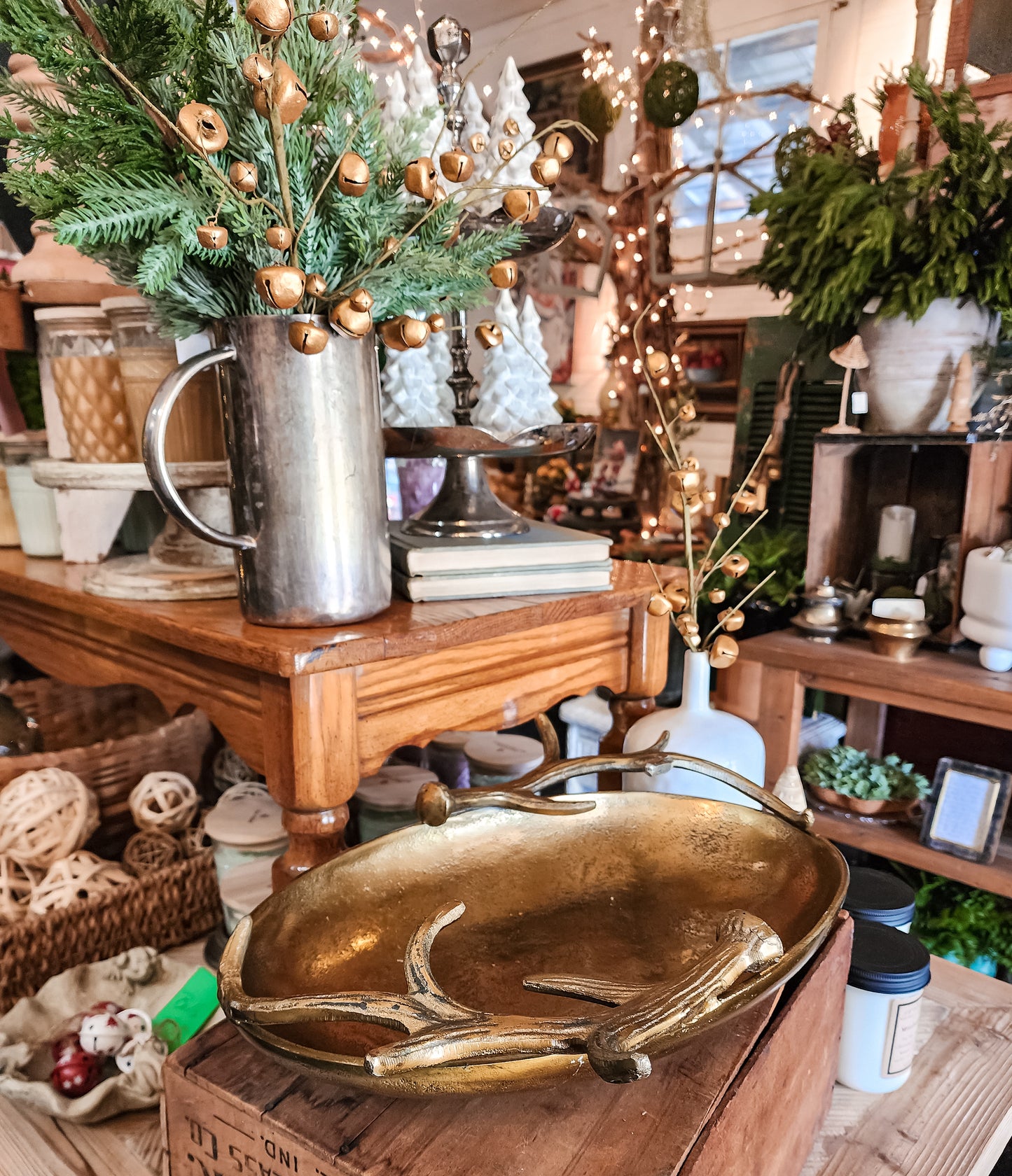 Antler Handle Oval Tray