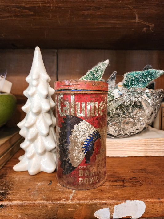 Calumet Baking Powder Rusty Tin