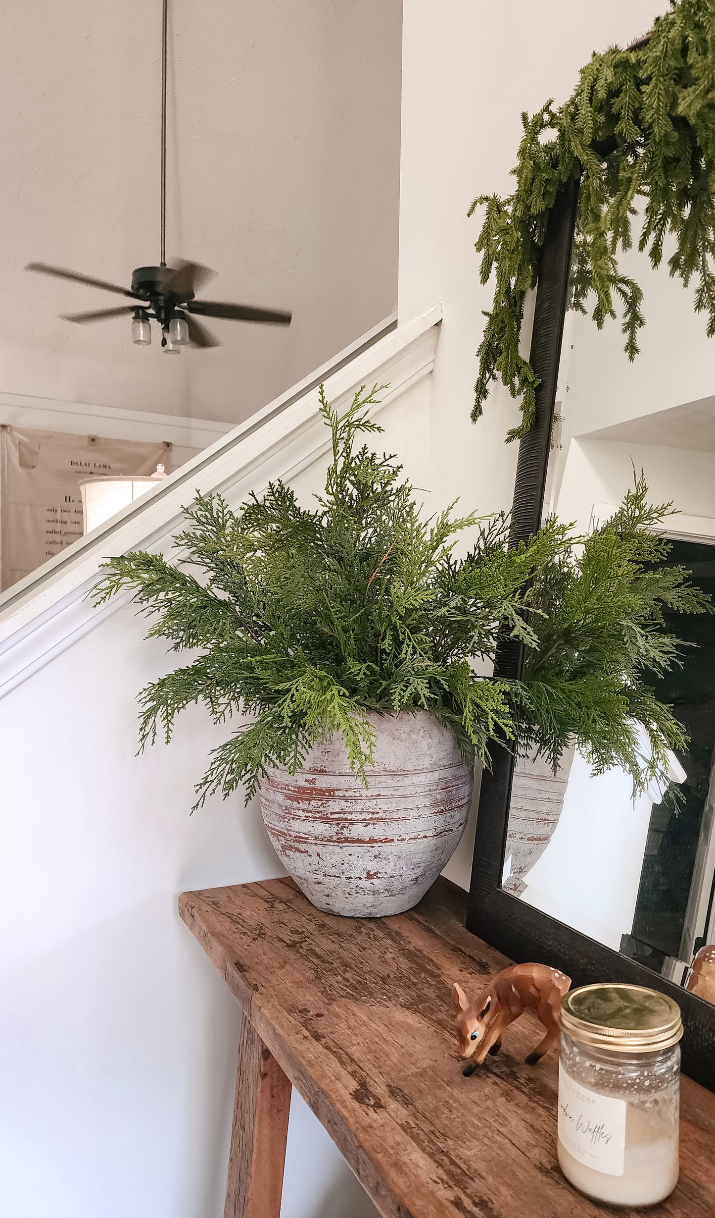 Real Touch Potted Cedar Bush