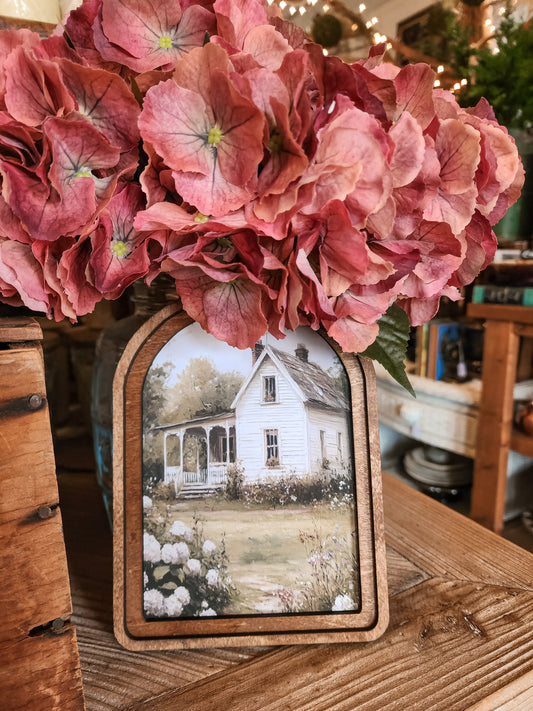 Arch Spring Farmhouse Framed Art