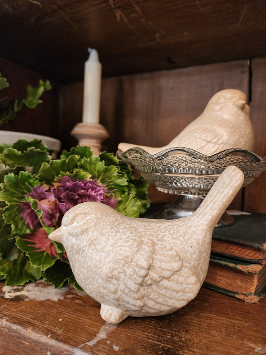 Beige Ceramic Birds (Assorted)