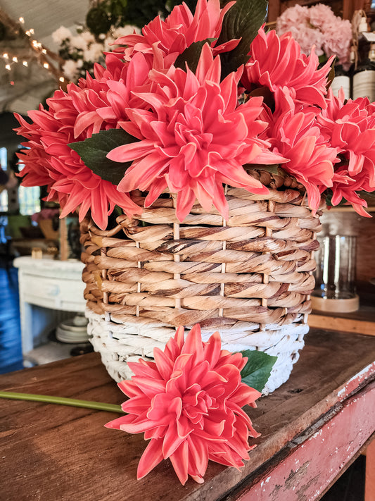 Coral Real Touch Dahlia Single Stem