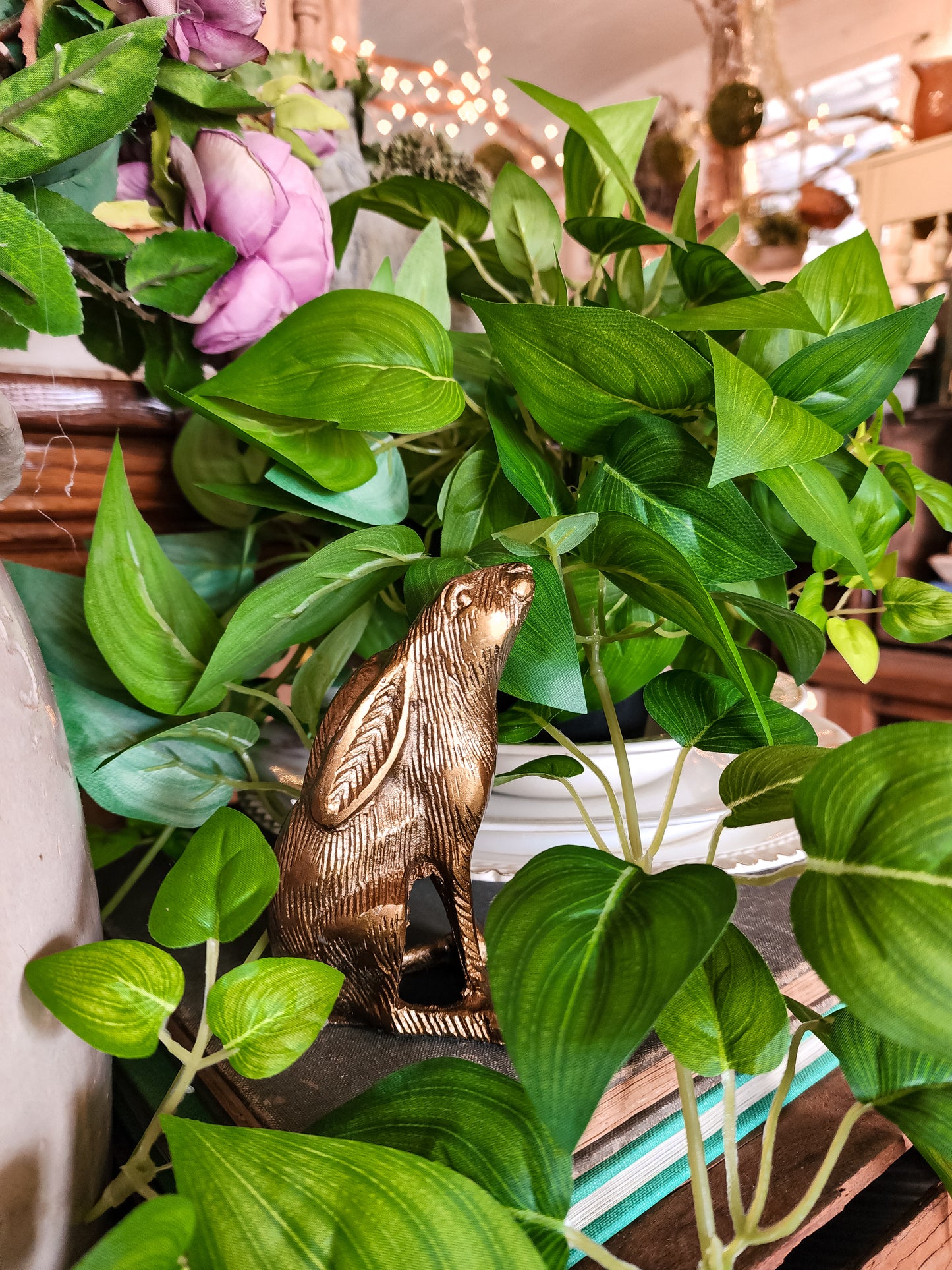 Aluminum Antique Gold Rabbits (Assorted)