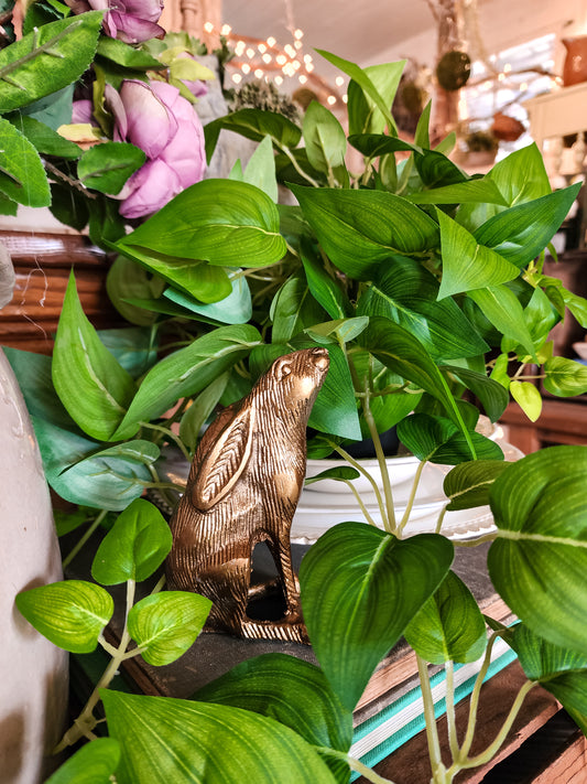 Aluminum Antique Gold Rabbits (Assorted)