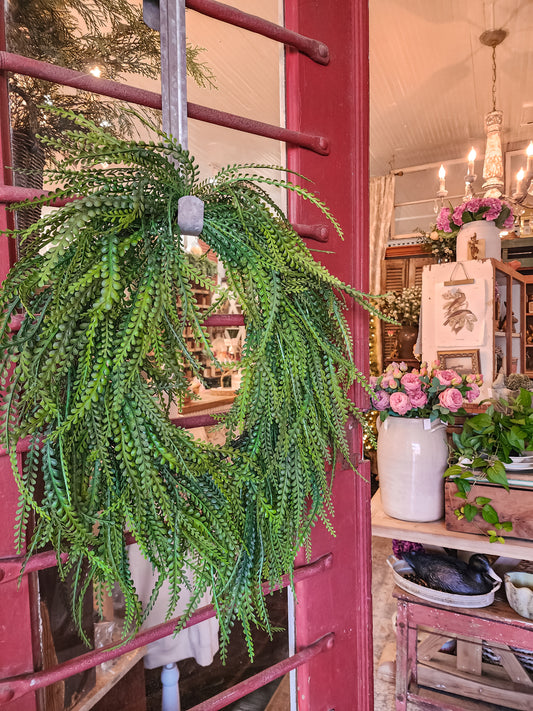 Bead Fern Wreath