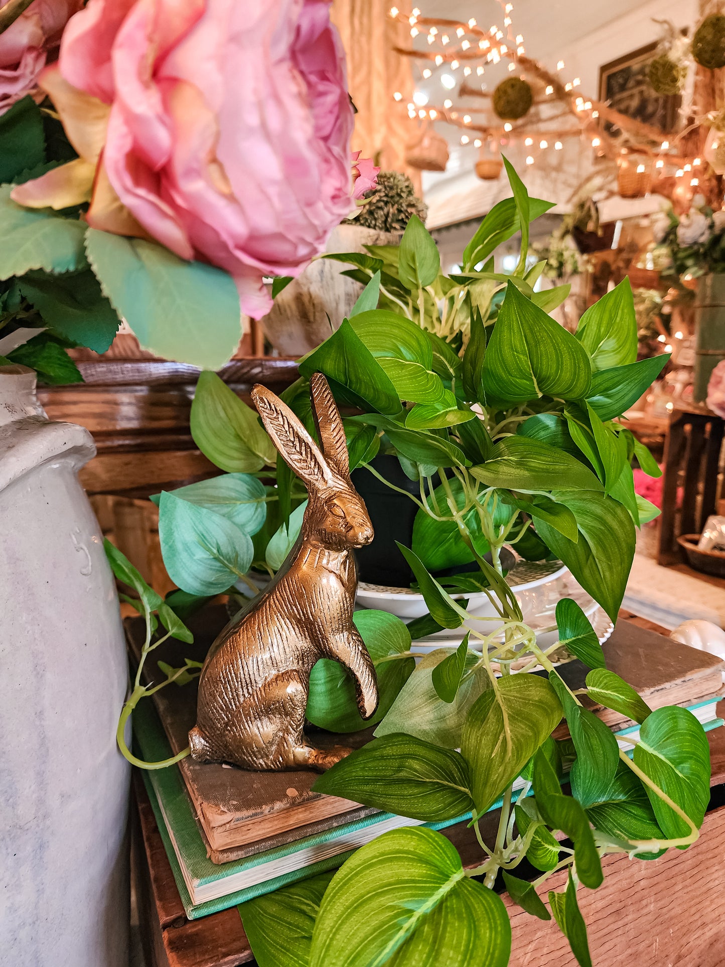 Aluminum Antique Gold Rabbits (Assorted)