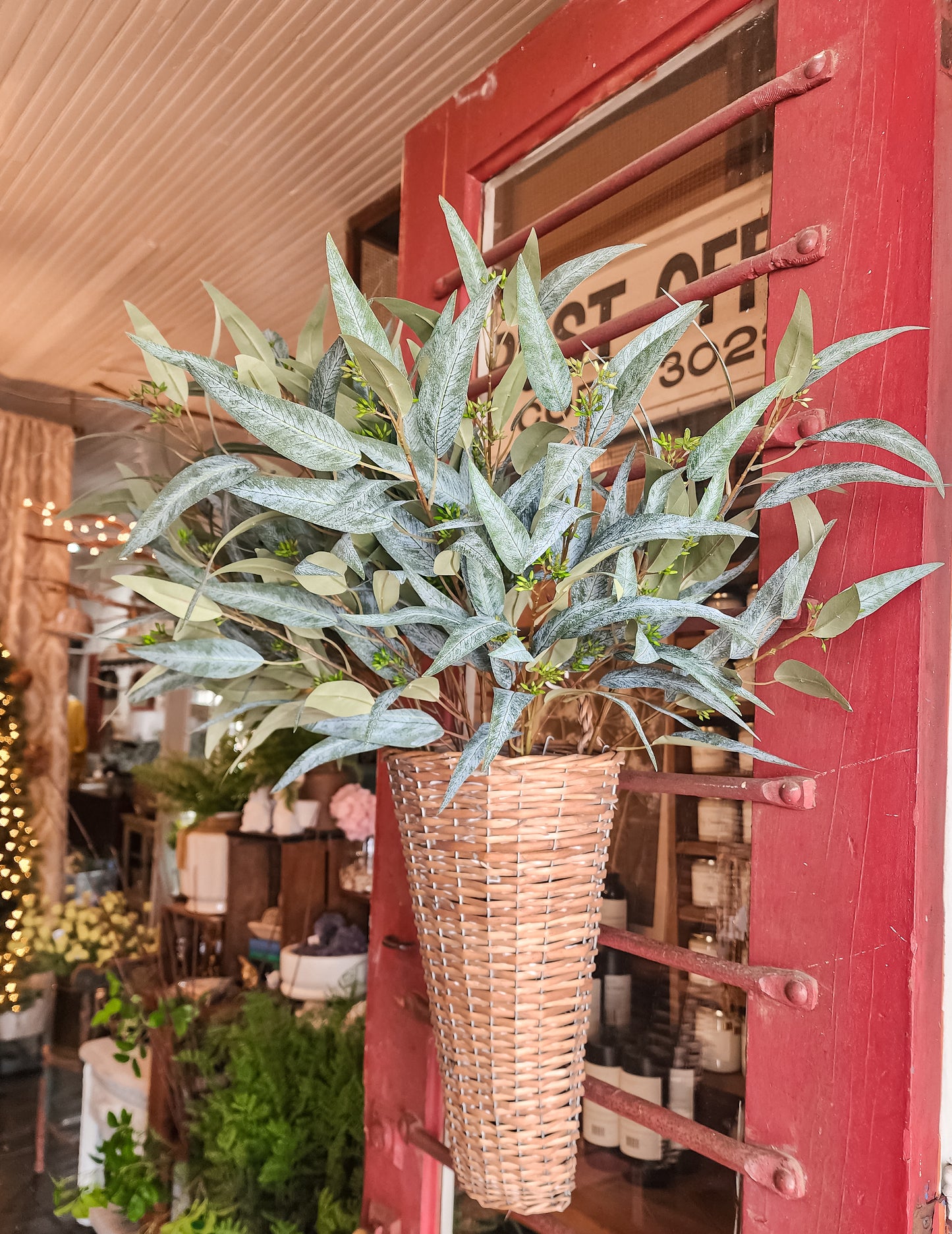 Faux Seeded Eucalyptus Branch