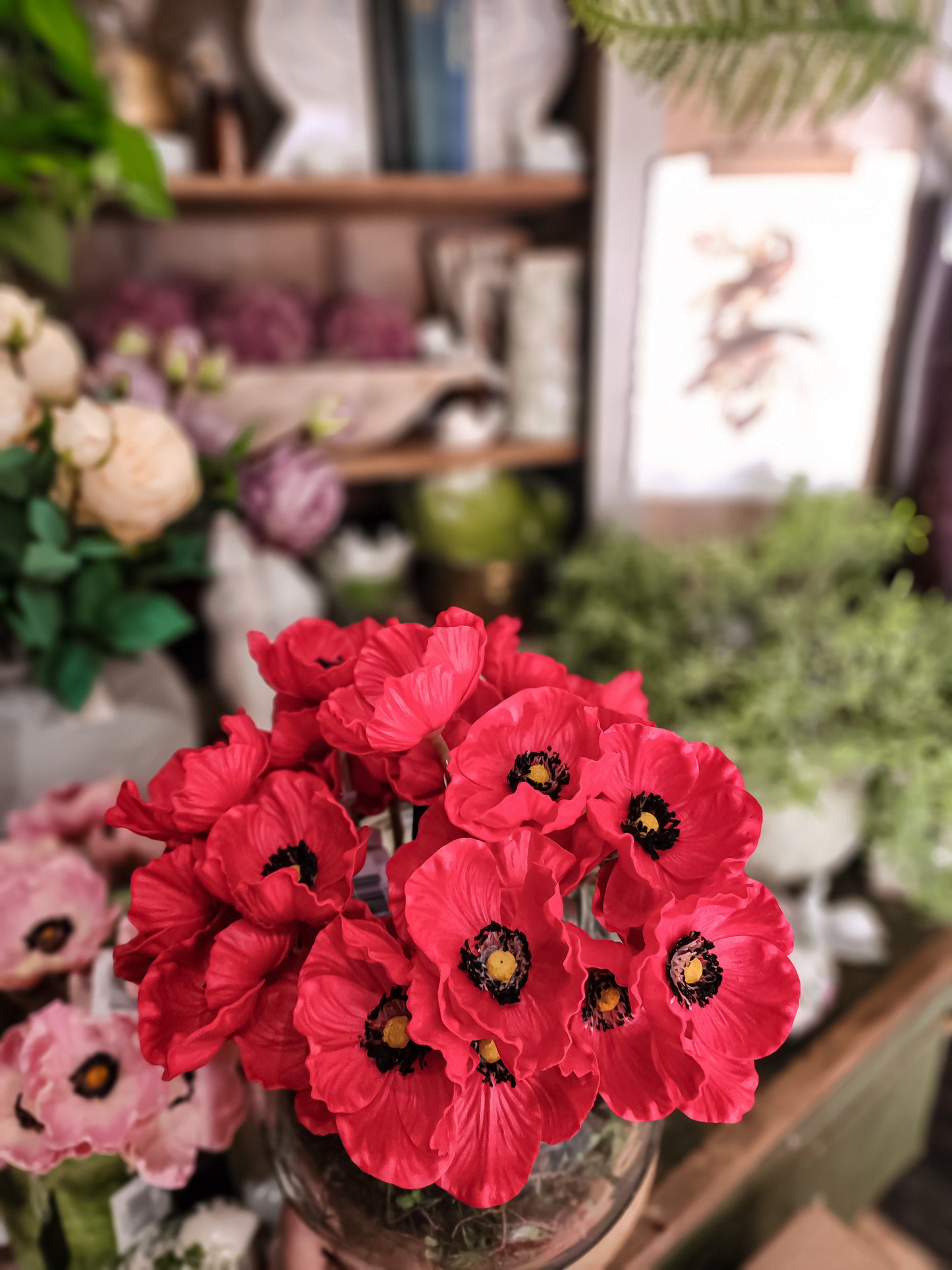 Real Touch Mini Poppy Stem