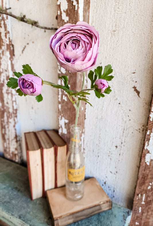 Light Purple Real Touch Ranunculus