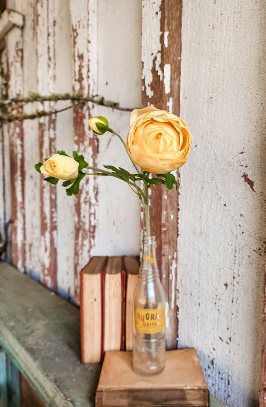 Yellow Real Touch Ranunculus