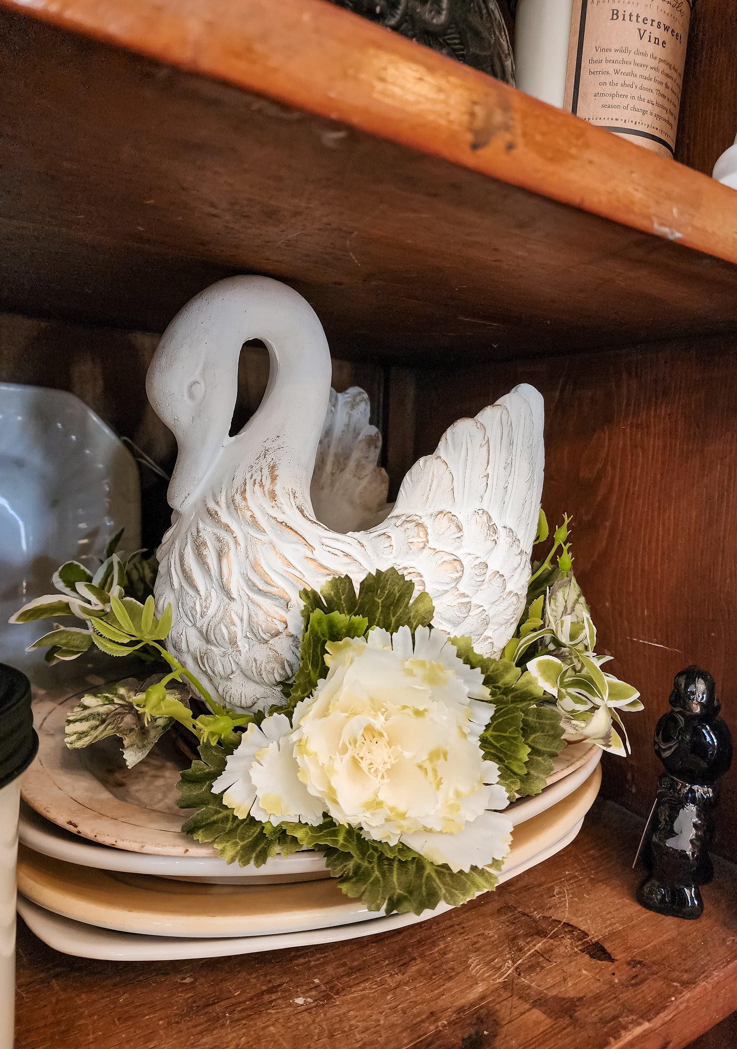Cream Cabbage Candle Ring