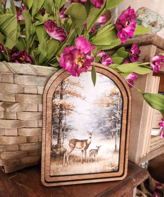 Arch Deer Framed Art