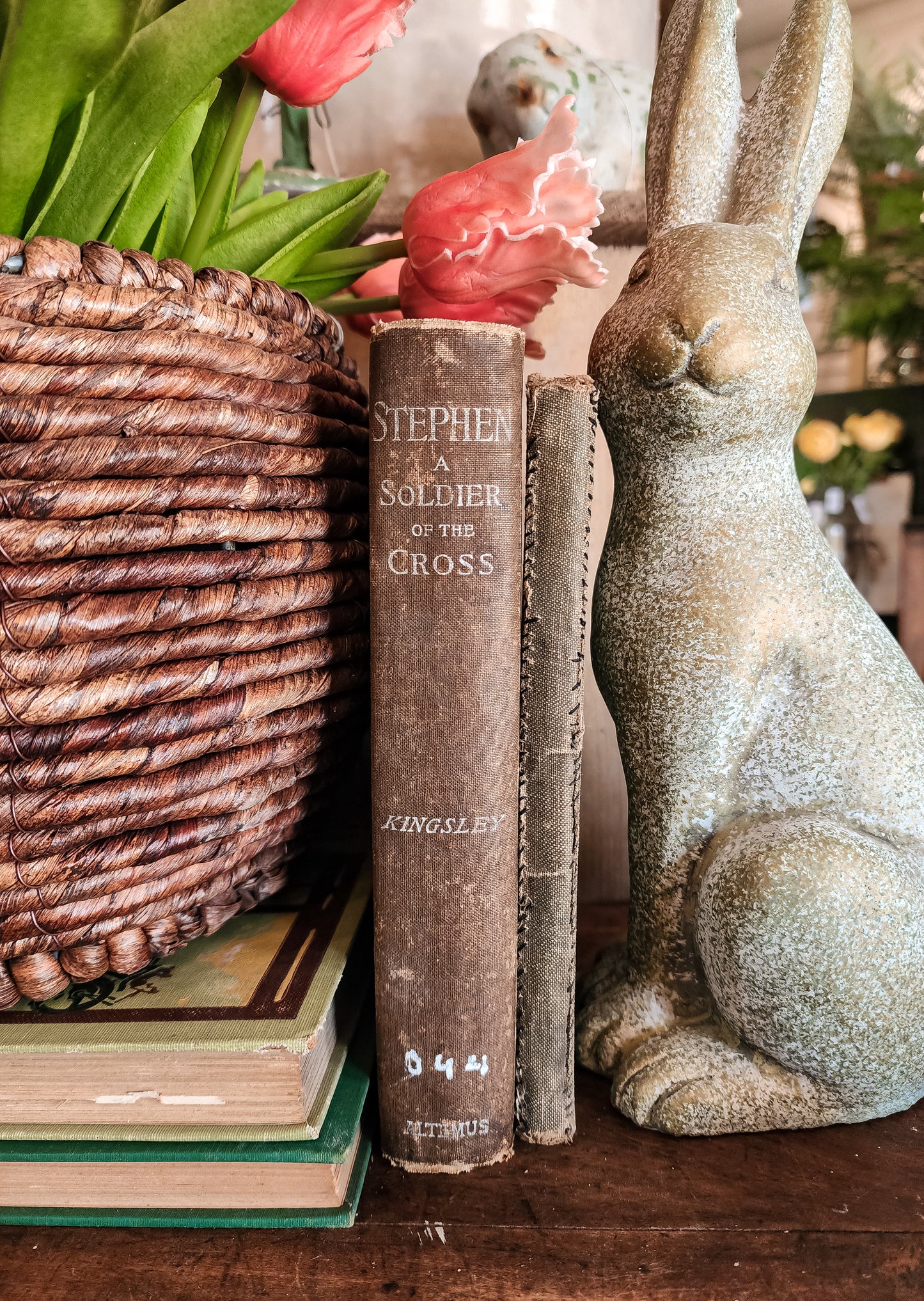 Bundle of two worn books
