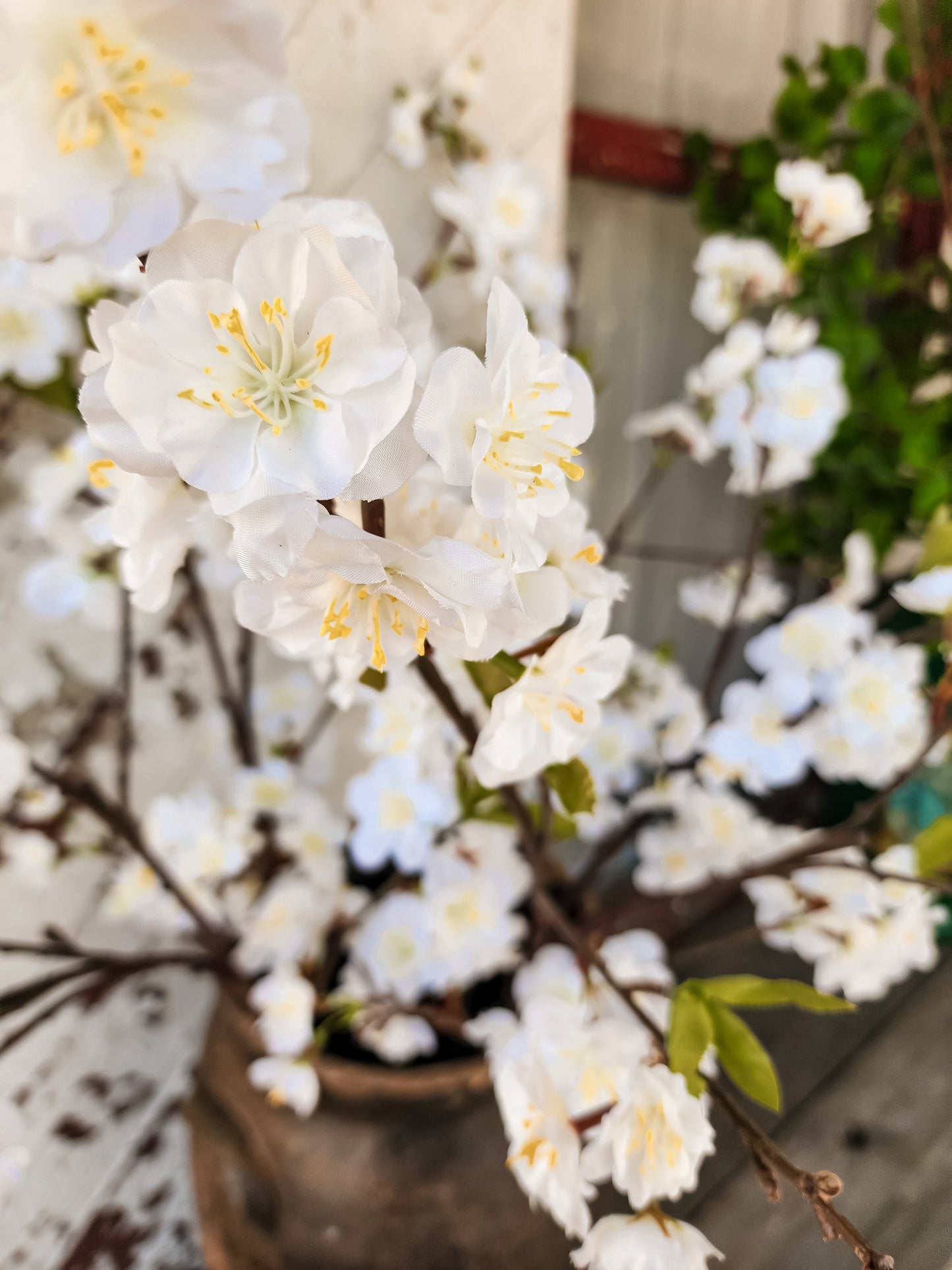 36" White Cherry Blossom