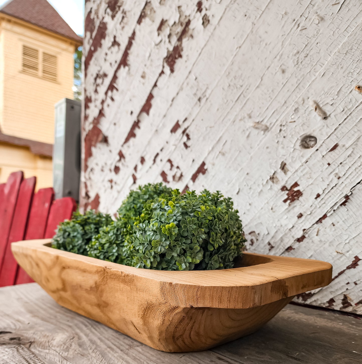 Emma Wooden Dough Bowl (Honey)