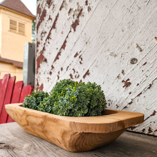 Emma Wooden Dough Bowl (Honey)